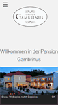 Mobile Screenshot of pension-gambrinus.de